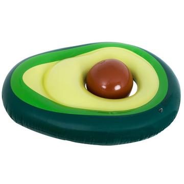 Materassino da nuoto gonfiabile con palla di avocado con seme 150 cm XL