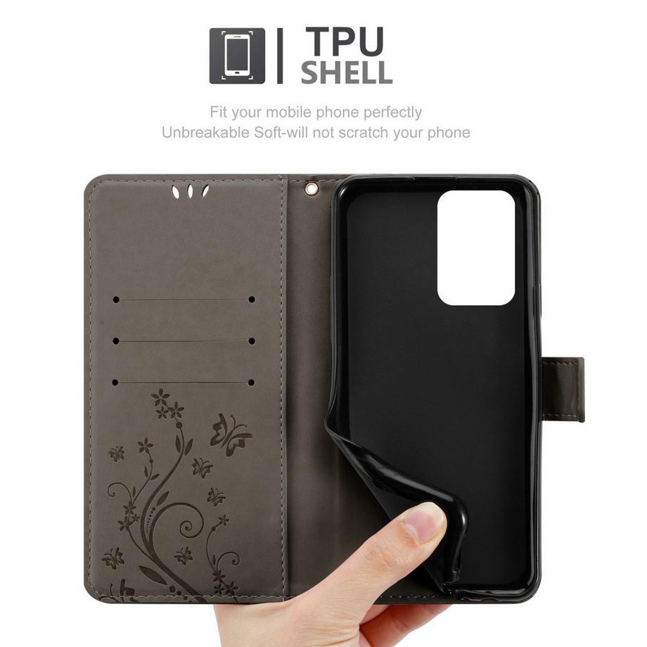 Cadorabo  Hülle für Xiaomi 11T  11T PRO Blumen Design Magnetverschluss 