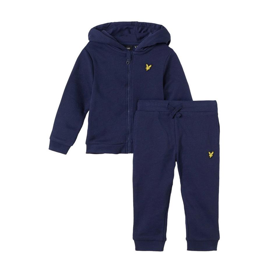Completo Felpa Con Cappuccio E Pantaloni Da Jogging Misto Cotone