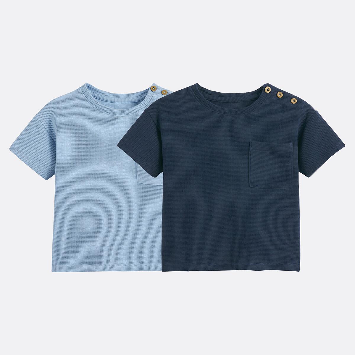 La Redoute Collections  2er-Pack T-Shirts aus Waffelpikee 