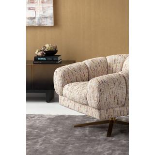 KARE Design Chaise pivotante Janno beige  