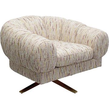 Fauteuil pivotant Janno beige