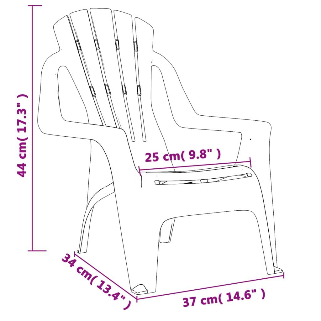 VidaXL Chaise de jardin polypropylène  