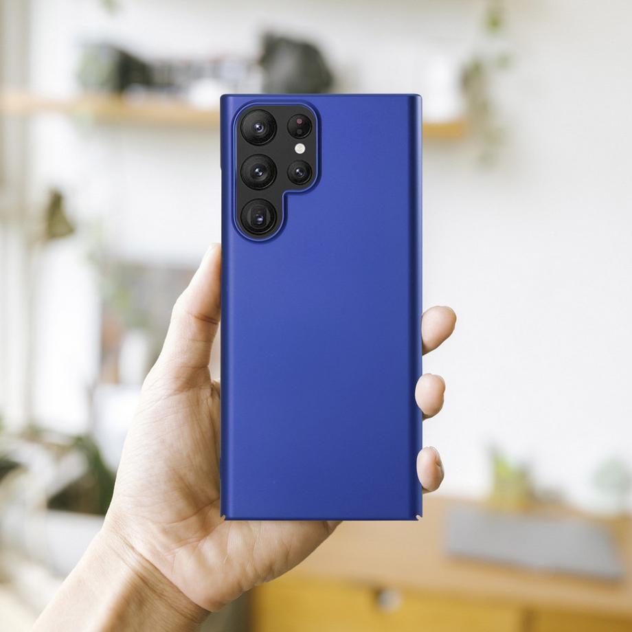 Cadorabo  Hülle für Samsung Galaxy S22 ULTRA Hard Case in Metall Optik 