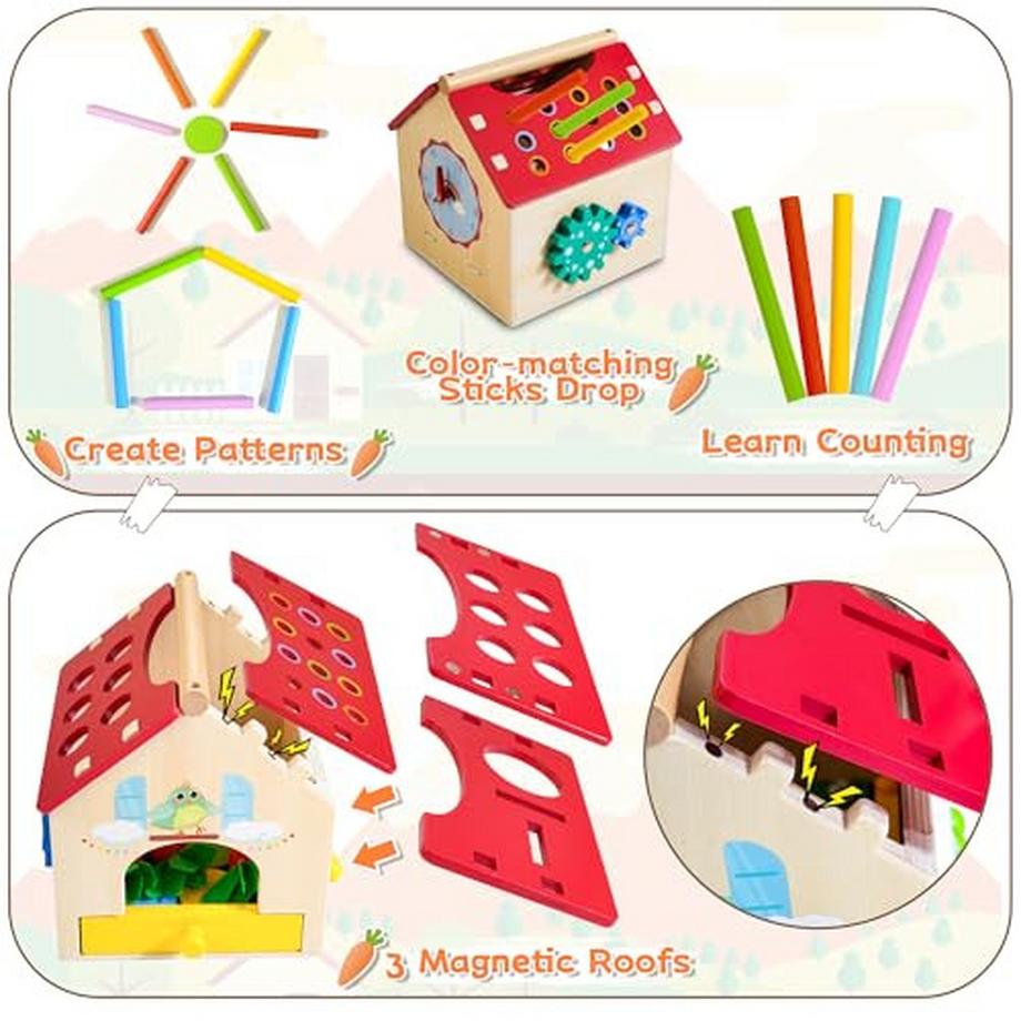 Activity-board  Motorik-Würfel Aktivitätswürfel aus Holz 