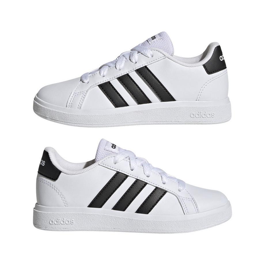 adidas Grand Court Kinder Sneakers mit Schnürsenkeln  