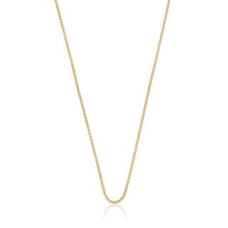 MUAU Schmuck  Collier Zopf Gelbgold 375, 1.2mm, 45cm 