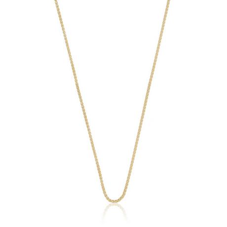 MUAU Schmuck  Collier Zopf Gelbgold 375, 1.2mm, 45cm 
