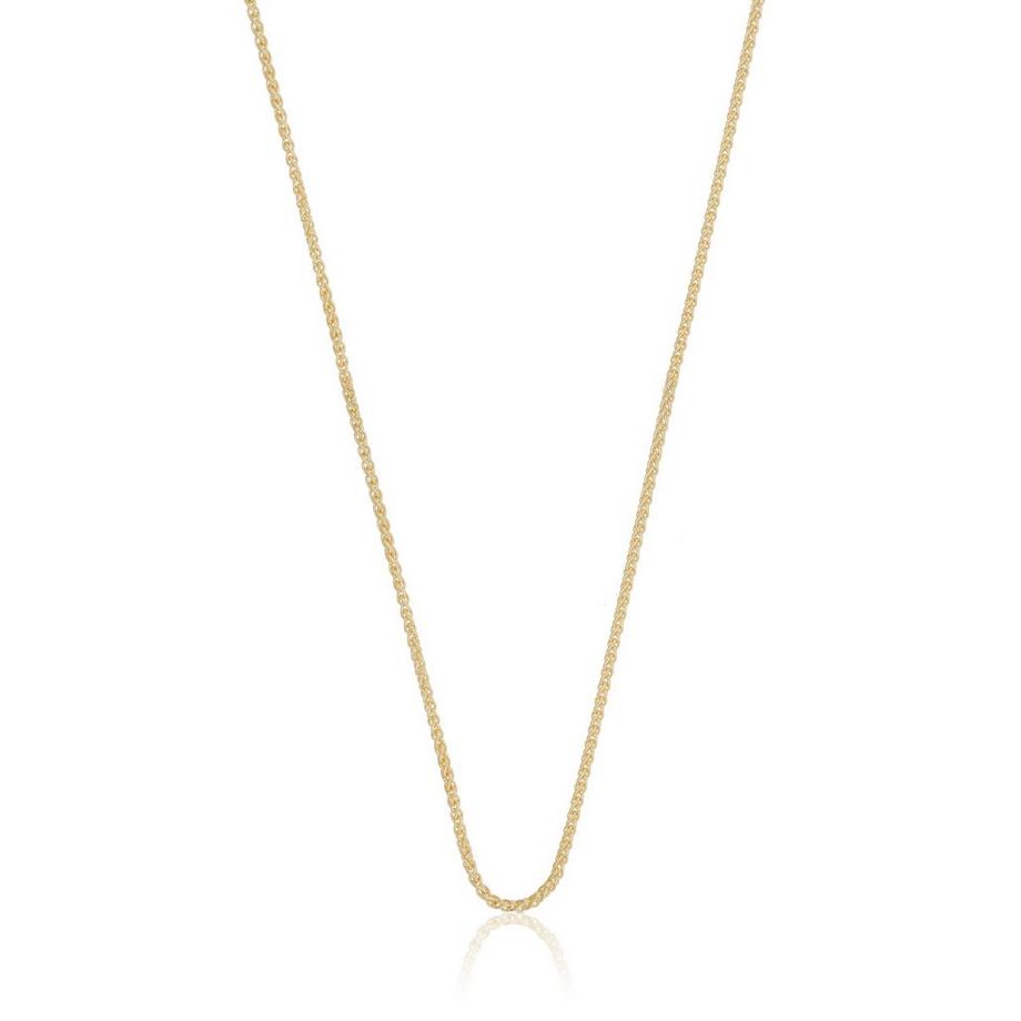 Collier Zopf Gelbgold 375, 1.2mm, 45cm