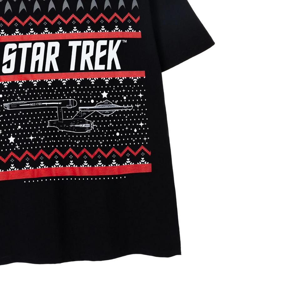 Star Trek Star Trek Weihnachtliches Design T-Shirt  