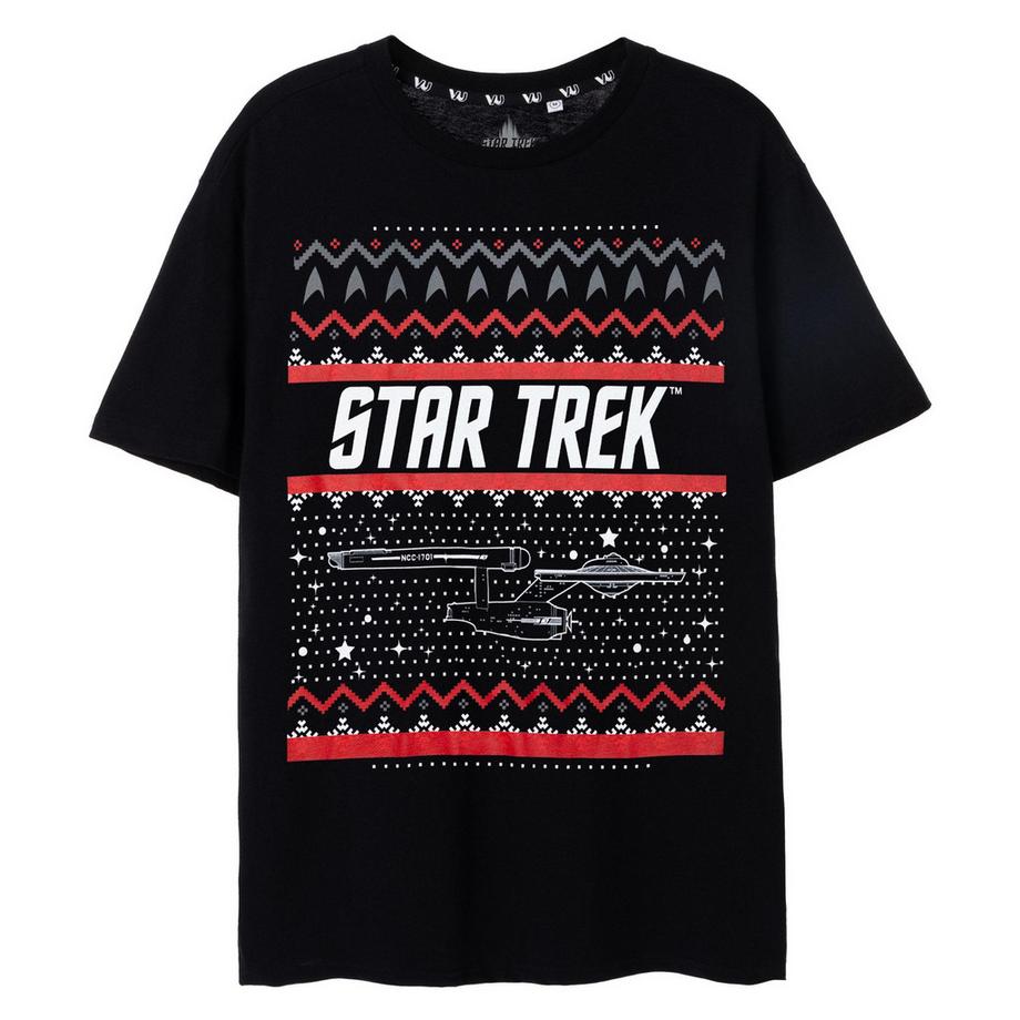 Star Trek Star Trek Weihnachtliches Design T-Shirt  
