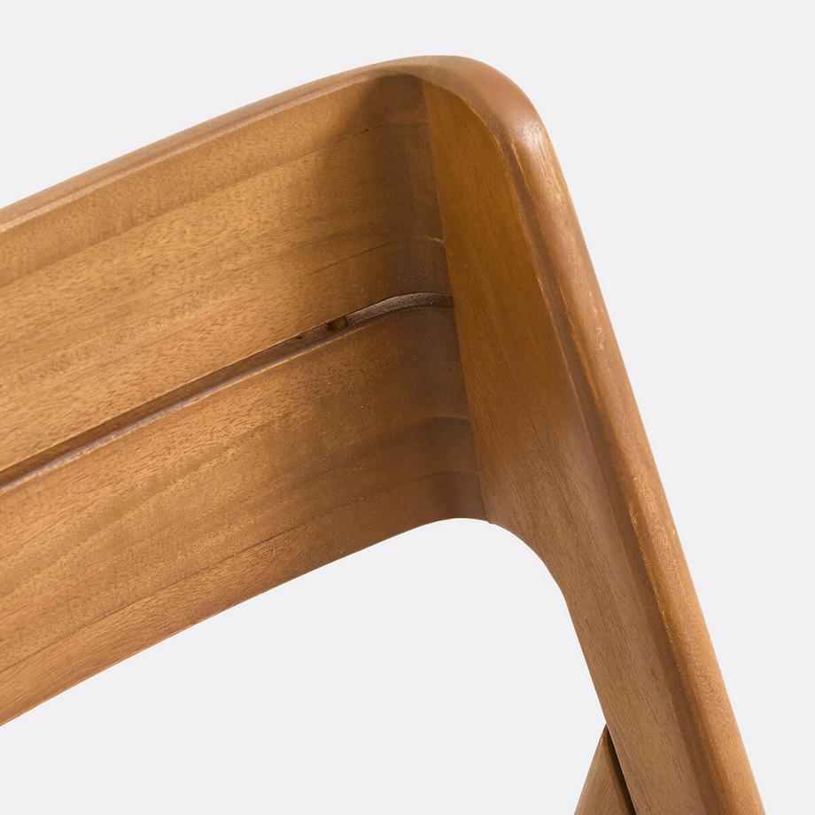 La Redoute Intérieurs Lot de 2 chaises de jardin en acacia massif  