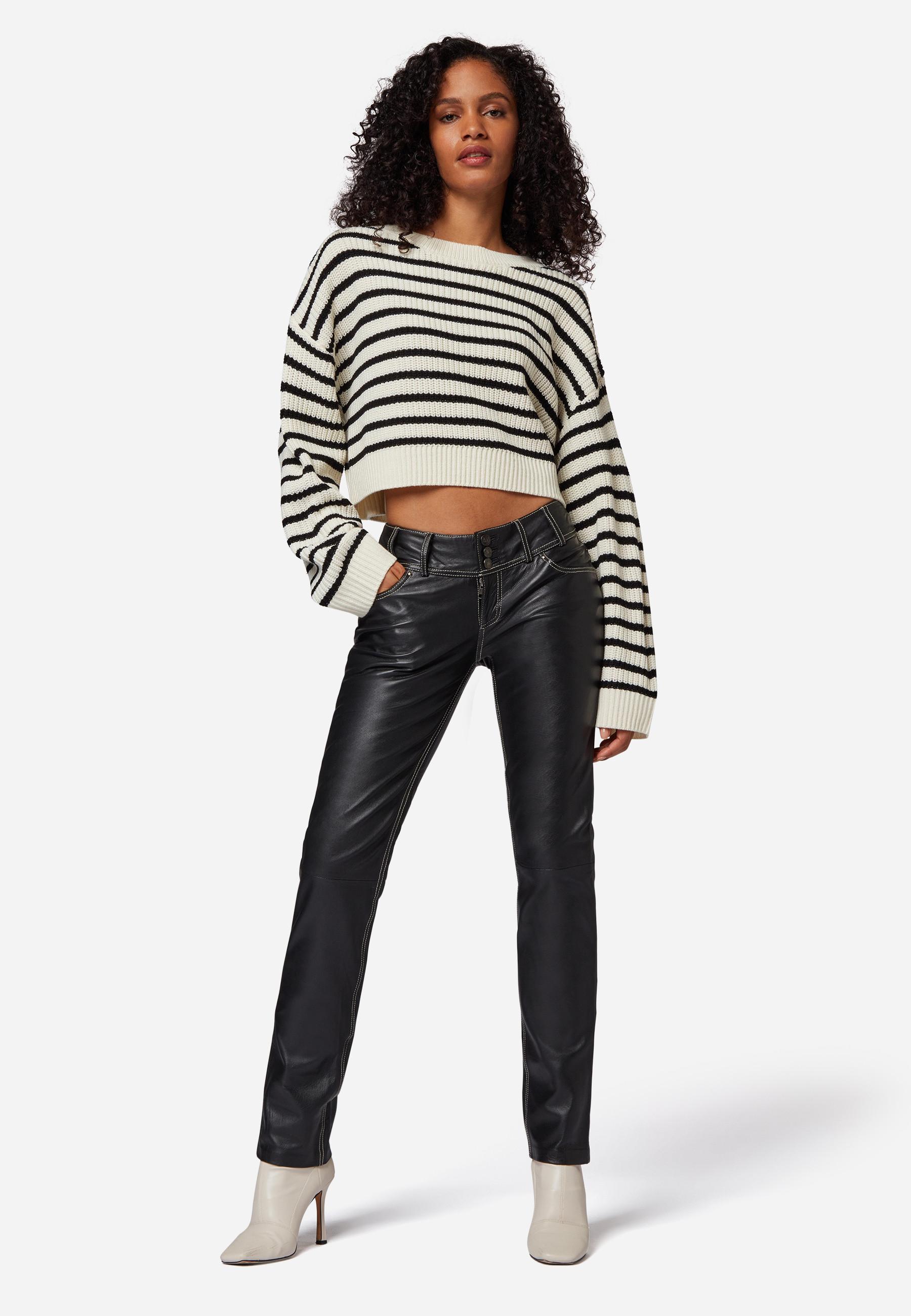 RICANO  Pantalon en cuir  Skinny Pant, taille basse classique 