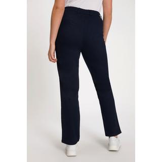 Ulla Popken  Pantaloni basic elasticizzati modello Mony in tessuto che non sbiadisce con taglio della gamba leggermente affusolato 