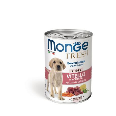 Monge  Puppy Fresh Kalbf und Gemüse - Multipack 