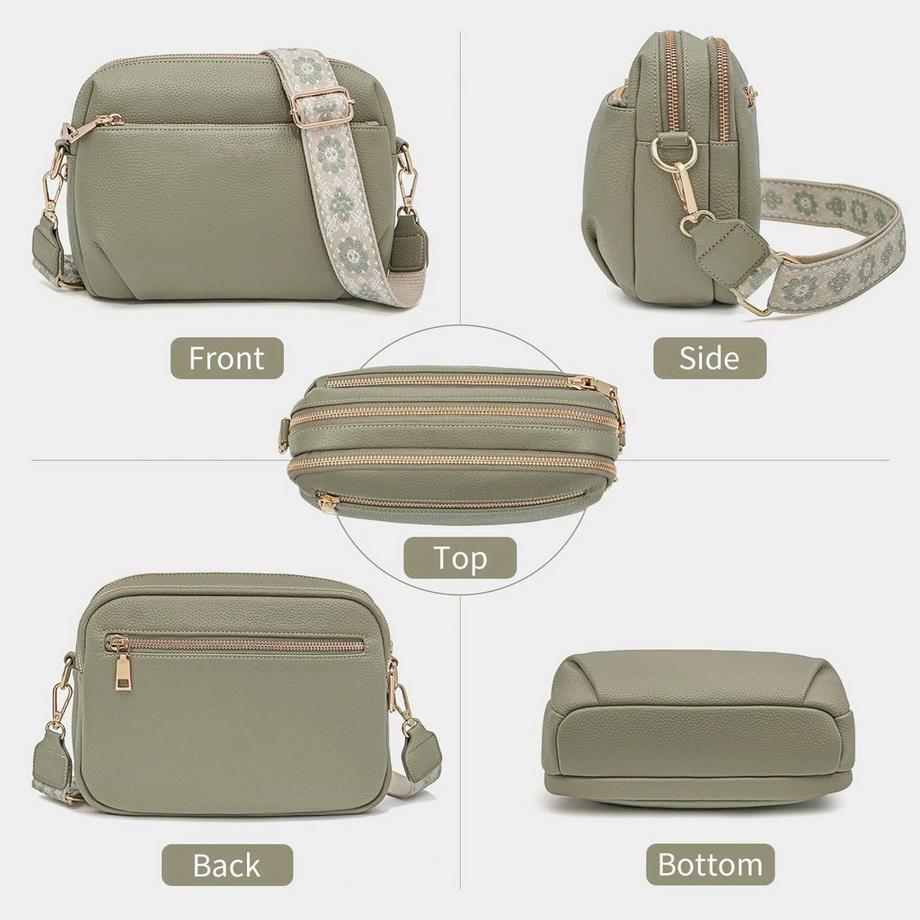 Only-bags.store Borsa a Tracolla Antifurto con Blocco RFID  