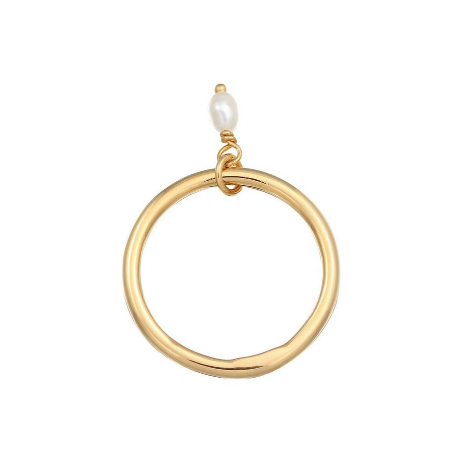 Elli  Ring Bandring Stapelring Perle Basic 