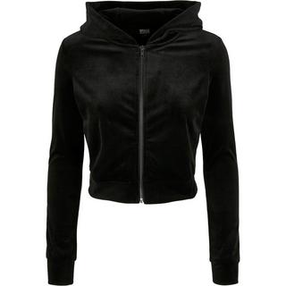 URBAN CLASSICS  kapuzenpuover, damen urban cassics vevet zip 