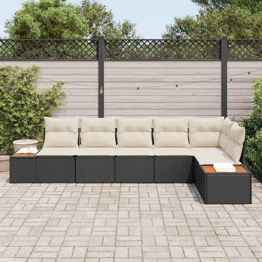 VidaXL Set Divano da Giardino Polyrattan  