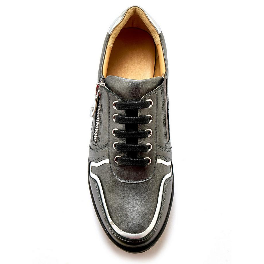 Pédiconfort Derby mit Reissverschluss und Schnürsenkeln  