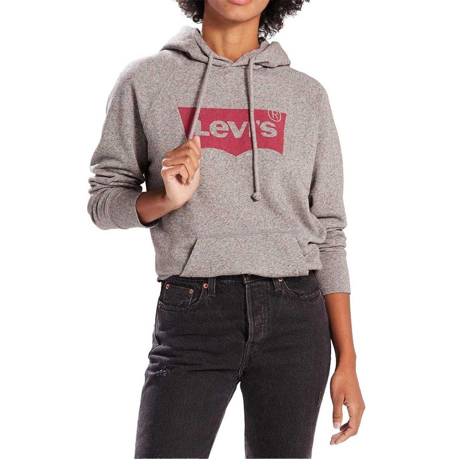 Levis Felpa con cappuccio logo ali di pipistrello  