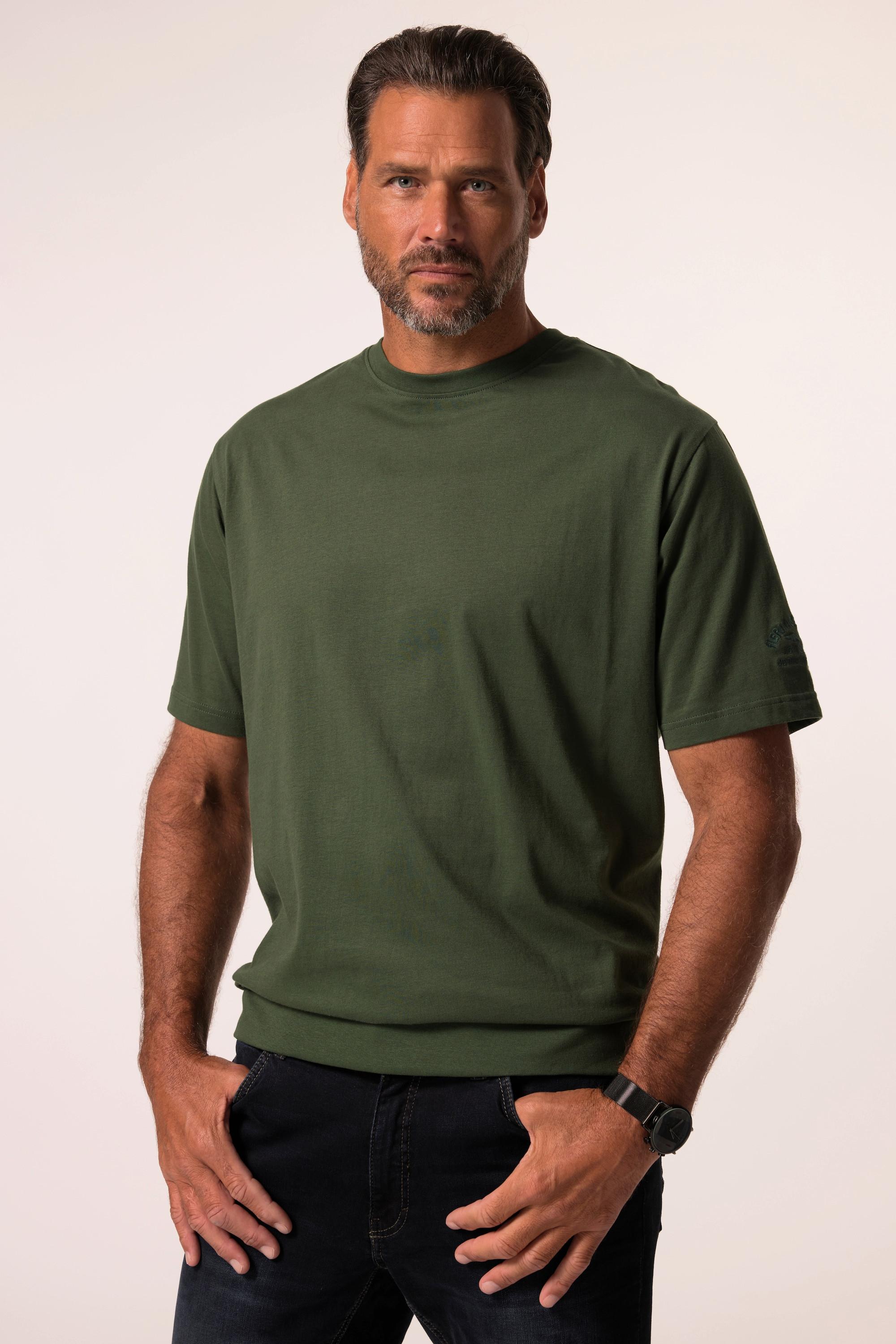 JP1880 Bauchfit Halbarm T-Shirt mit Ärmel Stick  