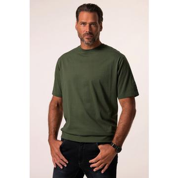 T-Shirt, Bauchfit, Halbarm, Ärmel-Stick