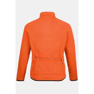 JP1880  Rad Strickfleece-Jacke, Bikewear, Langarm , Stehkragen, Saum-Taschen 