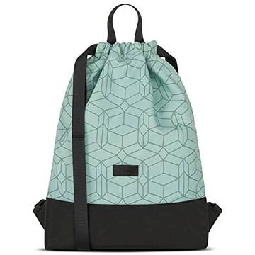 Turnbeutel Mint - No 7 - Rucksack für Sport und Festival - Beutel Rucksack Klein mit Innentasche -