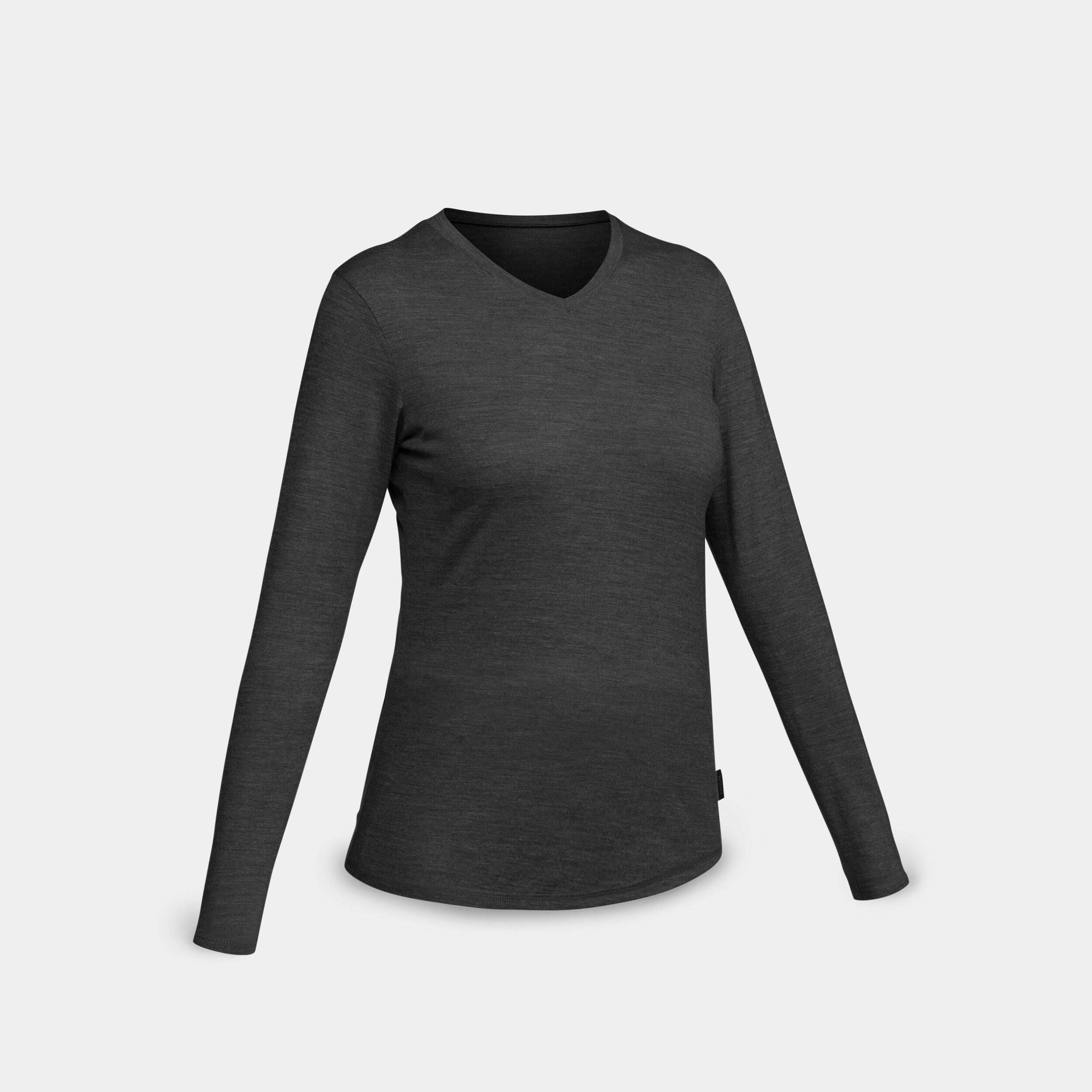 FORCLAZ  T-shirt manches longues - TRAVEL 100 WOOL 