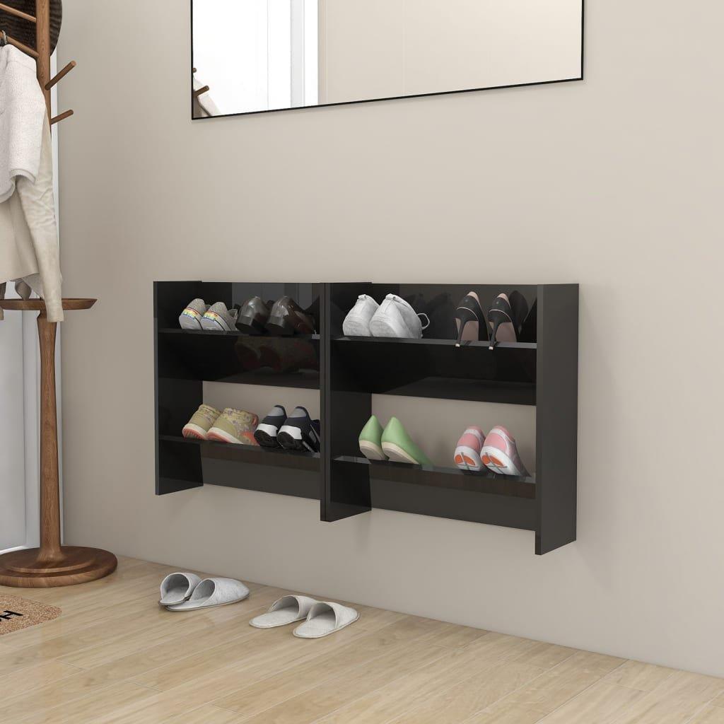 VidaXL Armoire à chaussures murale bois d'ingénierie  