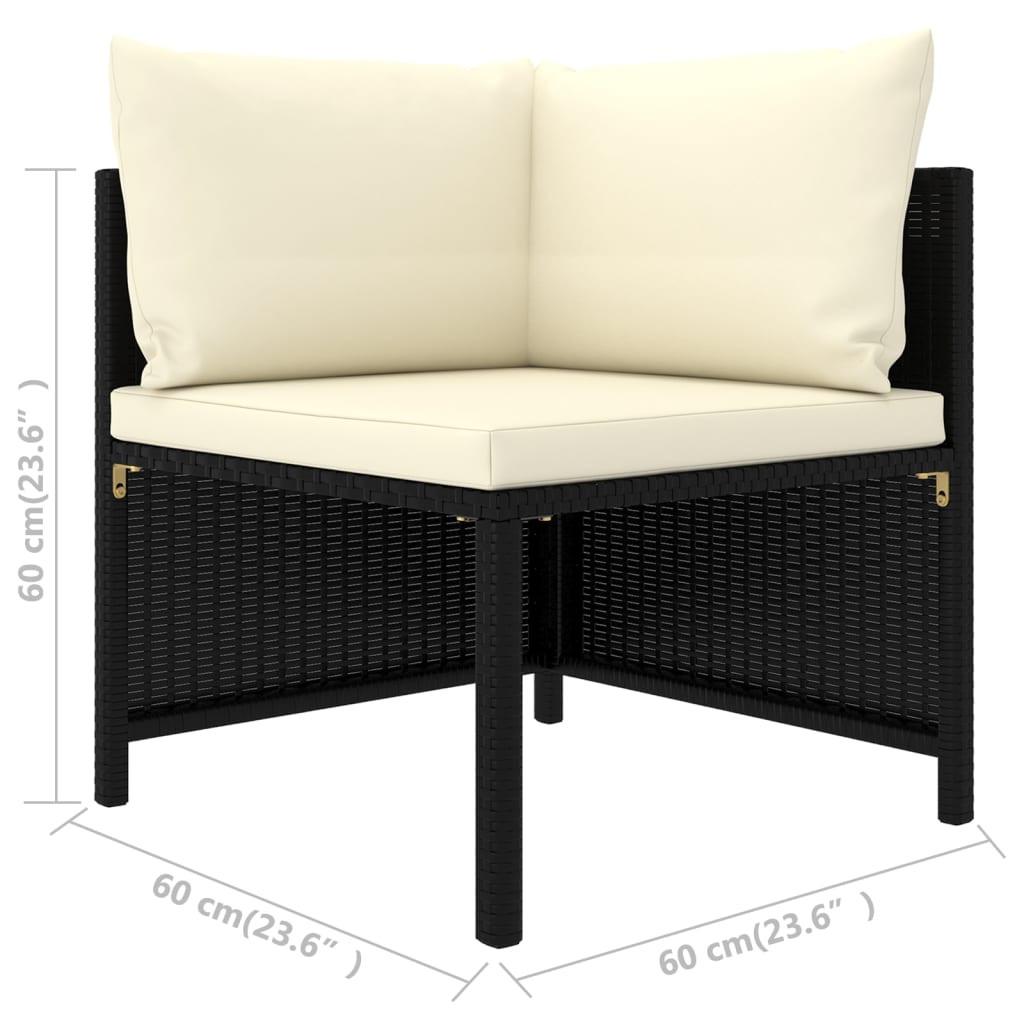 VidaXL set divano da giardino Rattan  