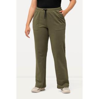 Ulla Popken  Pantalon de jogging, jambe droite et taille élastique 