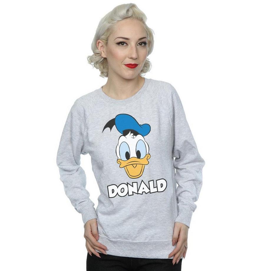 Disney Donald Duck Face Sweatshirt  