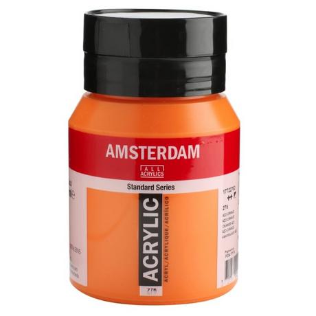 Royal Talens  Amsterdam Standard peinture acrylique 500 ml Orange Bouteille 
