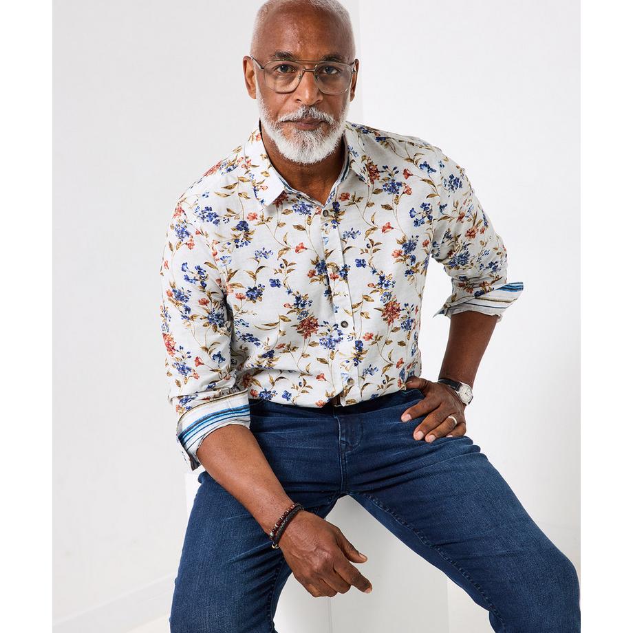 Klassisches Hemd mit Blumenmuster