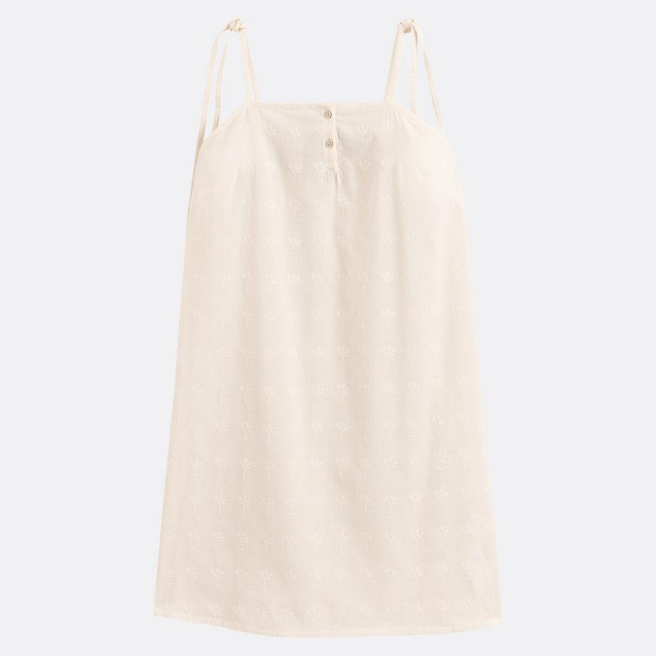 La Redoute Collections Nachthemd aus bestickter Baumwolle  