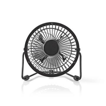 Ventilateur de table | Alimenté par USB | Diamètre : 100 mm | 3 W | 1 vitesse | Noir