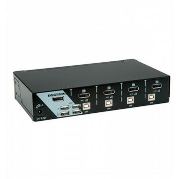 DisplayPort USB 2.0 KVM Switch, 1 User - 4 PC