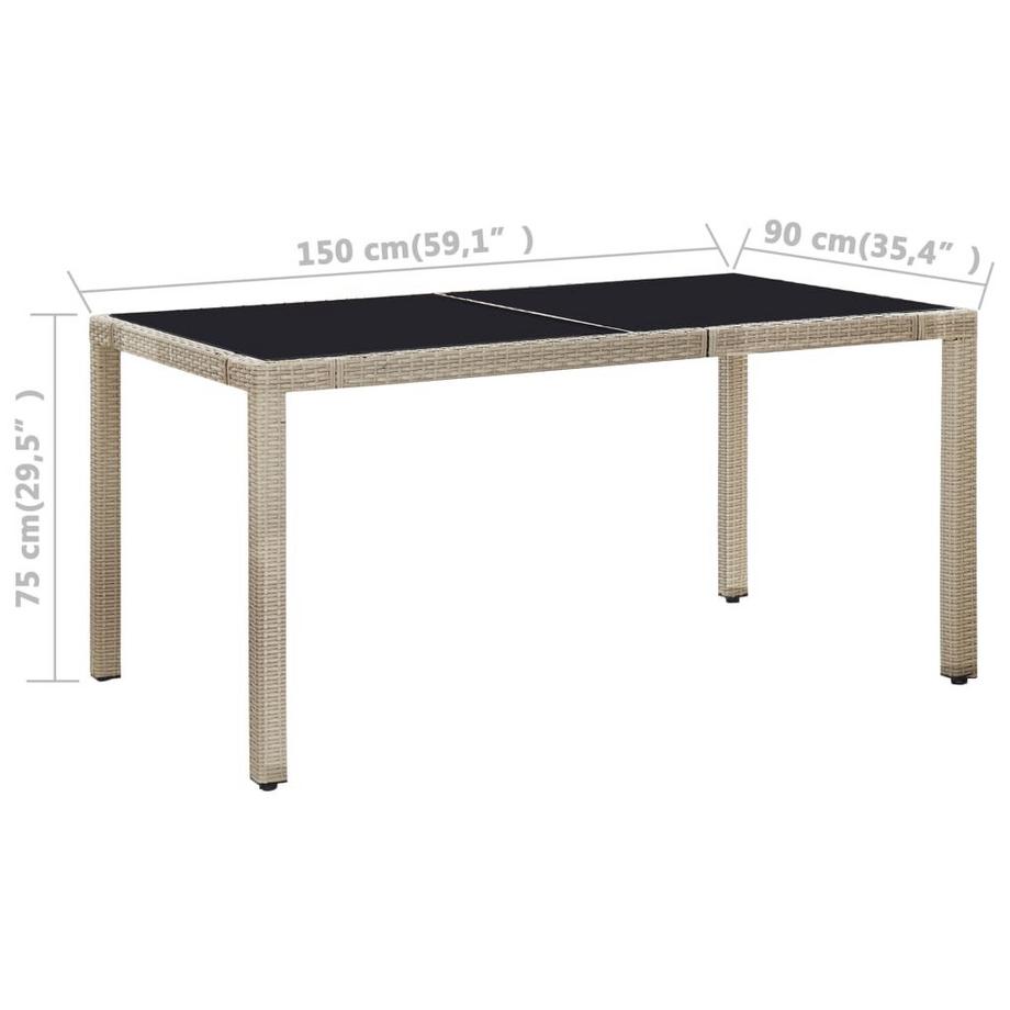 VidaXL Gartenmöbel-set poly-rattan  