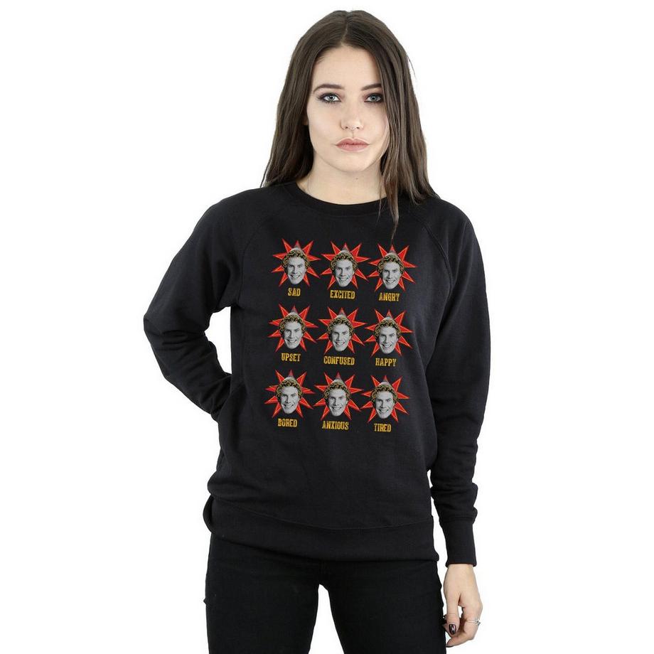 Elf Sweatshirt mit Emotions-Print  