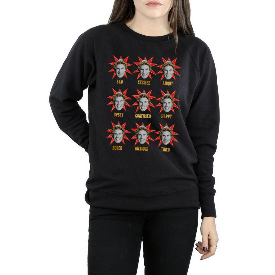 Elf Sweatshirt mit Emotions-Print  