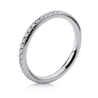 MUAU Schmuck  Mémoire-Ring 750/18K Weissgold Diamant 0.61ct. 