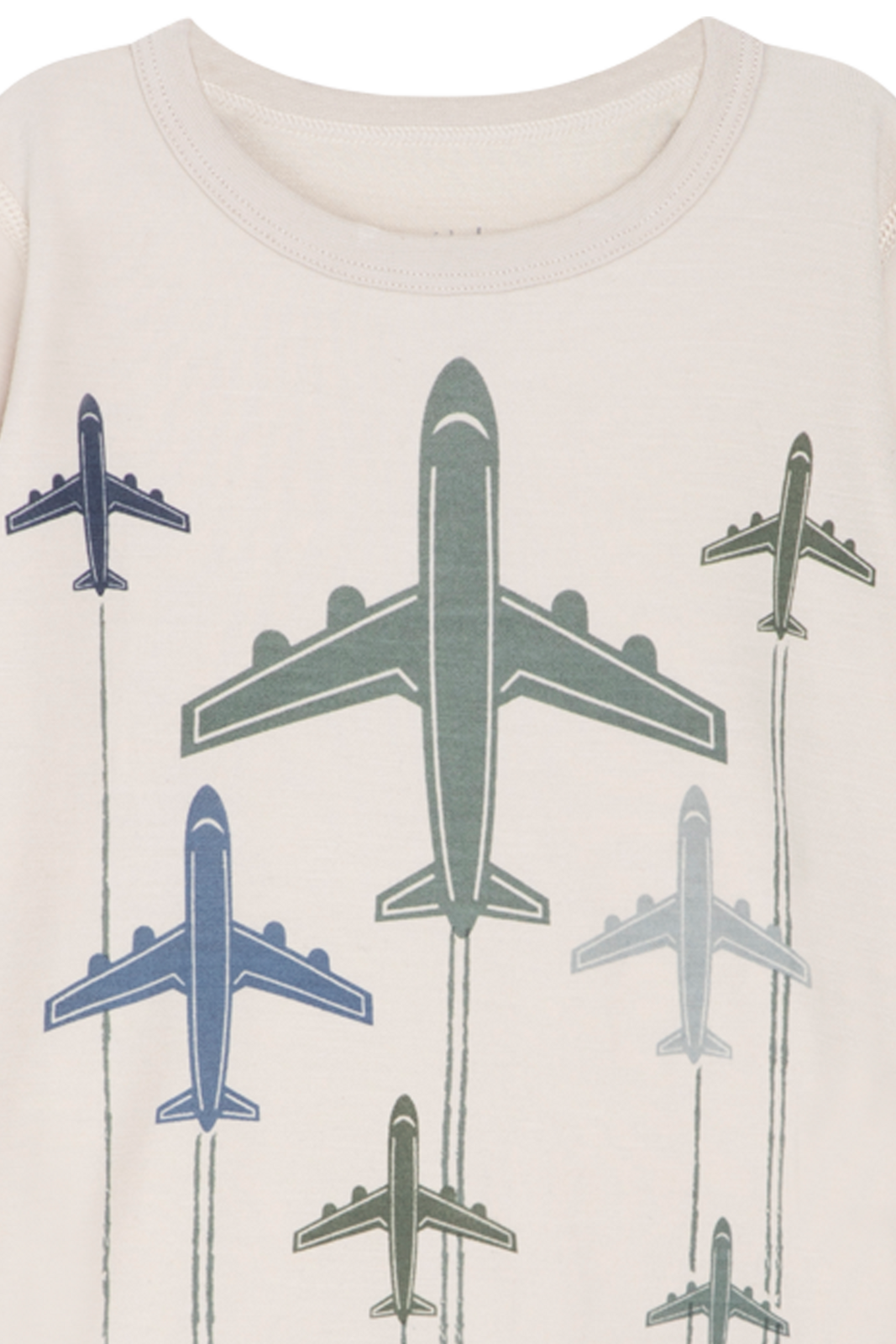 Hust and Claire  Woll/Bambus Abba Shirt Flugzeuge 