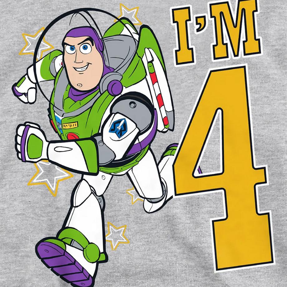Toy Story  I'm 4 Felpa Con Cappuccio Compleanno Buzz Lightyear Erica 