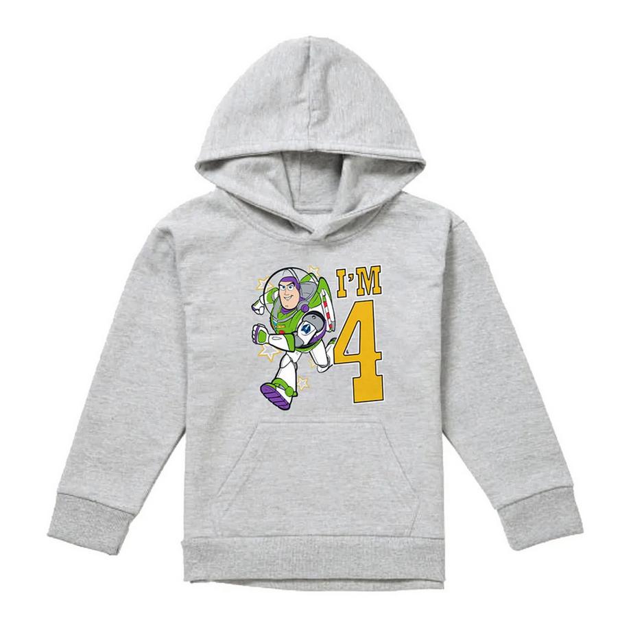 I'm 4 Felpa Con Cappuccio Compleanno Buzz Lightyear Erica