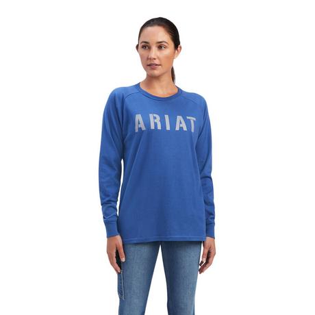 Ariat  t-shirt in cotone a maniche lunghe rebar 