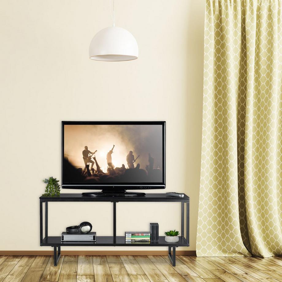 B2X  TV-Unterschrank aus MDF in Schwarz 