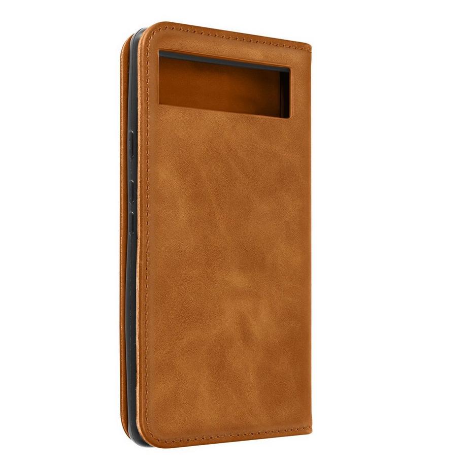 Avizar  Étui Google Pixel 6a Portefeuille Camel 