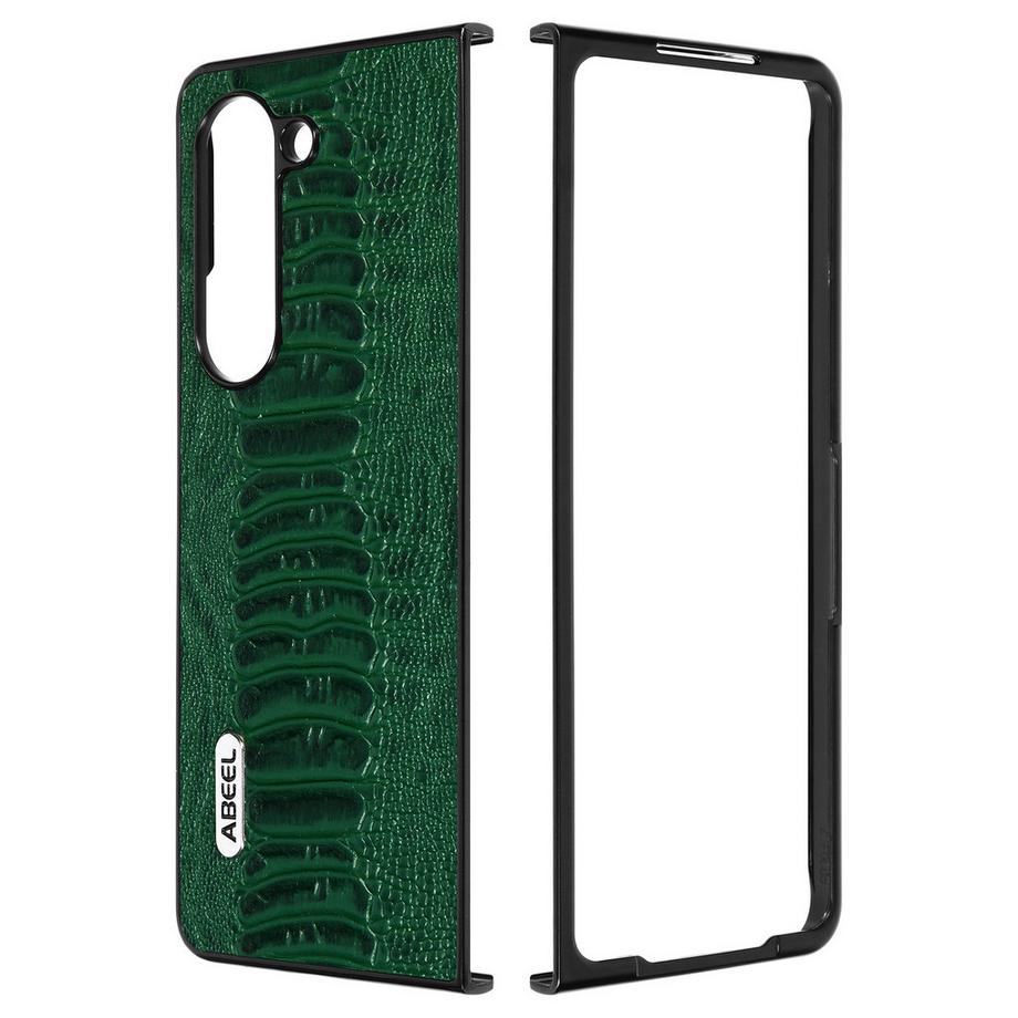 Avizar  Coque Cuir Serpent Z Fold 5 Vert foncé 